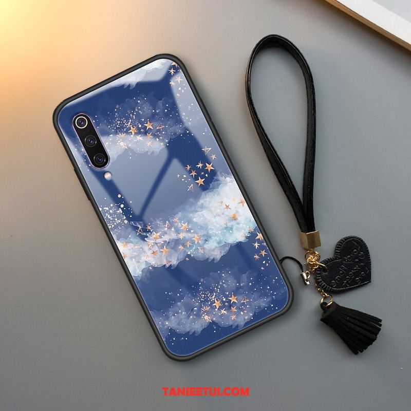 Etui Xiaomi Mi 9 Lite Gwiaździsty Młodzież Tendencja, Futerał Xiaomi Mi 9 Lite Szkło Anti-fall Różowe Beige