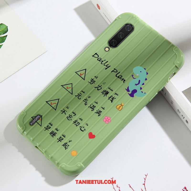 Etui Xiaomi Mi 9 Lite Moda Tendencja Kreatywne, Pokrowce Xiaomi Mi 9 Lite Telefon Komórkowy Anti-fall Szkło Hartowane Beige