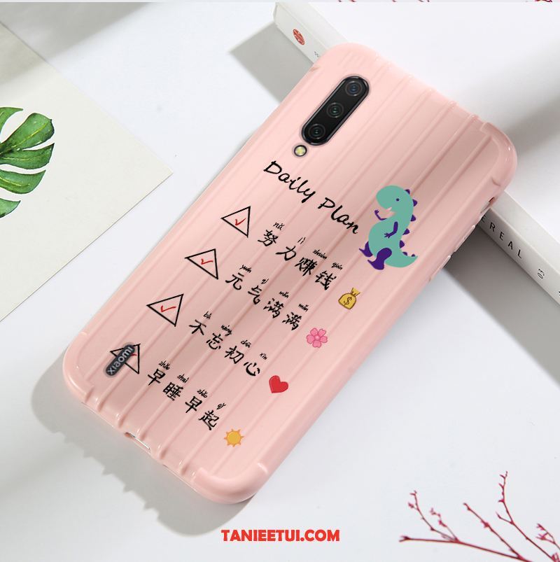 Etui Xiaomi Mi 9 Lite Moda Tendencja Kreatywne, Pokrowce Xiaomi Mi 9 Lite Telefon Komórkowy Anti-fall Szkło Hartowane Beige