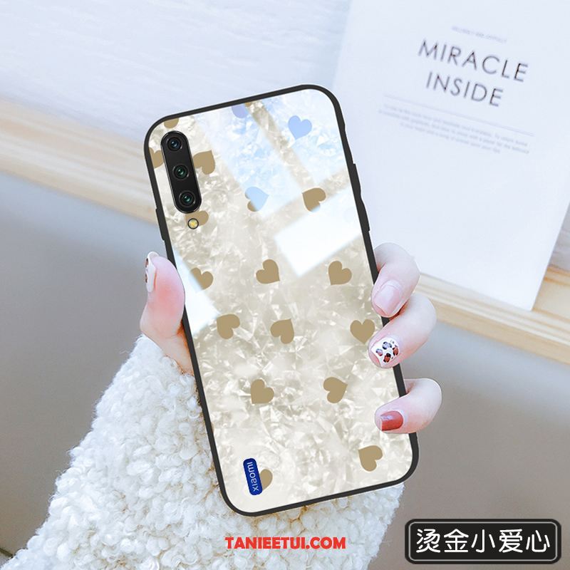 Etui Xiaomi Mi 9 Lite Modna Marka Mały Lustro, Pokrowce Xiaomi Mi 9 Lite Anti-fall Telefon Komórkowy Cienkie Beige