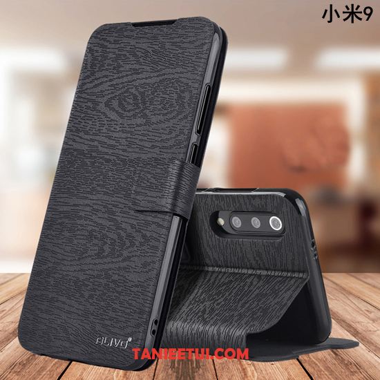 Etui Xiaomi Mi 9 Miękki Klapa Anti-fall, Futerał Xiaomi Mi 9 Telefon Komórkowy Skórzany Ochraniacz Beige