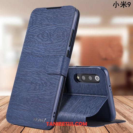 Etui Xiaomi Mi 9 Miękki Klapa Anti-fall, Futerał Xiaomi Mi 9 Telefon Komórkowy Skórzany Ochraniacz Beige