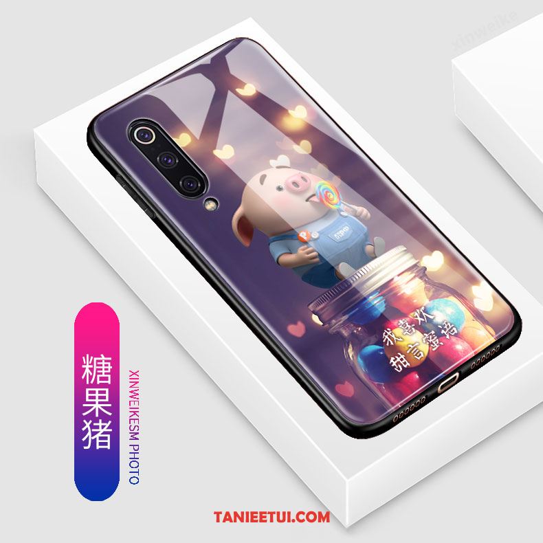 Etui Xiaomi Mi 9 Nubuku Piękny Kreskówka, Obudowa Xiaomi Mi 9 Telefon Komórkowy Kreatywne Ładny Beige