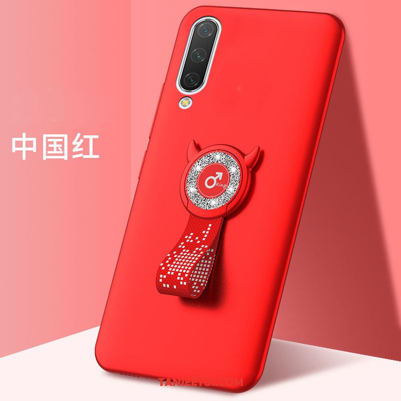 Etui Xiaomi Mi 9 Se Trudno Zakochani Czerwony, Obudowa Xiaomi Mi 9 Se Nubuku Telefon Komórkowy Ochraniacz Beige