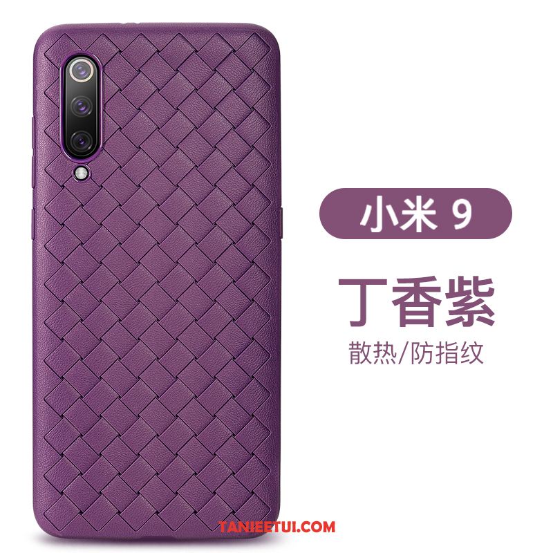 Etui Xiaomi Mi 9 Wysoki Koniec Oddychające Przeplatane, Futerał Xiaomi Mi 9 Biznes Modna Marka Skóra Beige