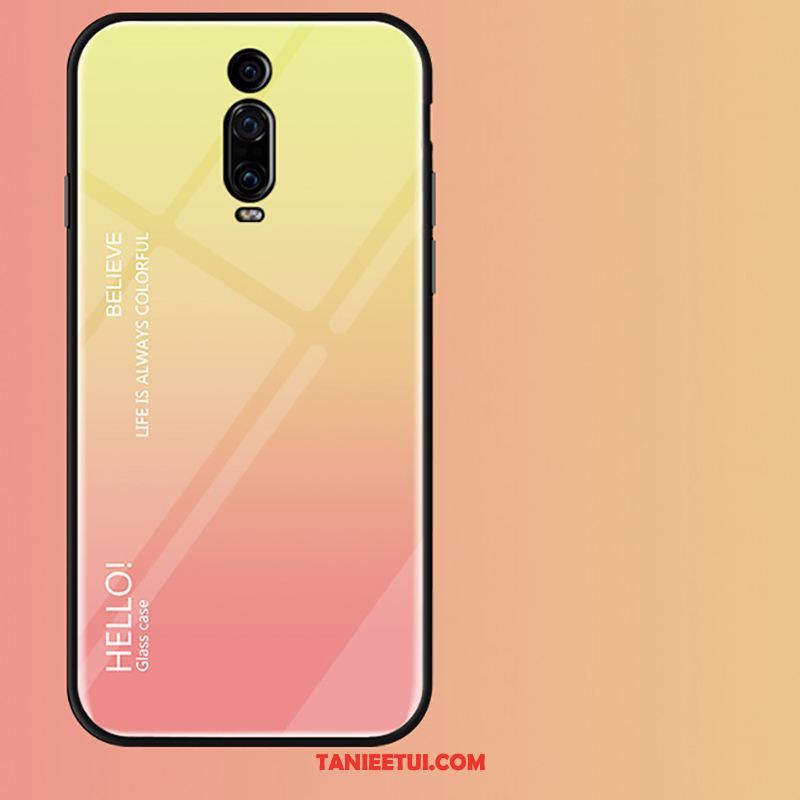 Etui Xiaomi Mi 9t Pro Anti-fall Ochraniacz Czarny, Futerał Xiaomi Mi 9t Pro Czerwony Szkło Gradient Beige