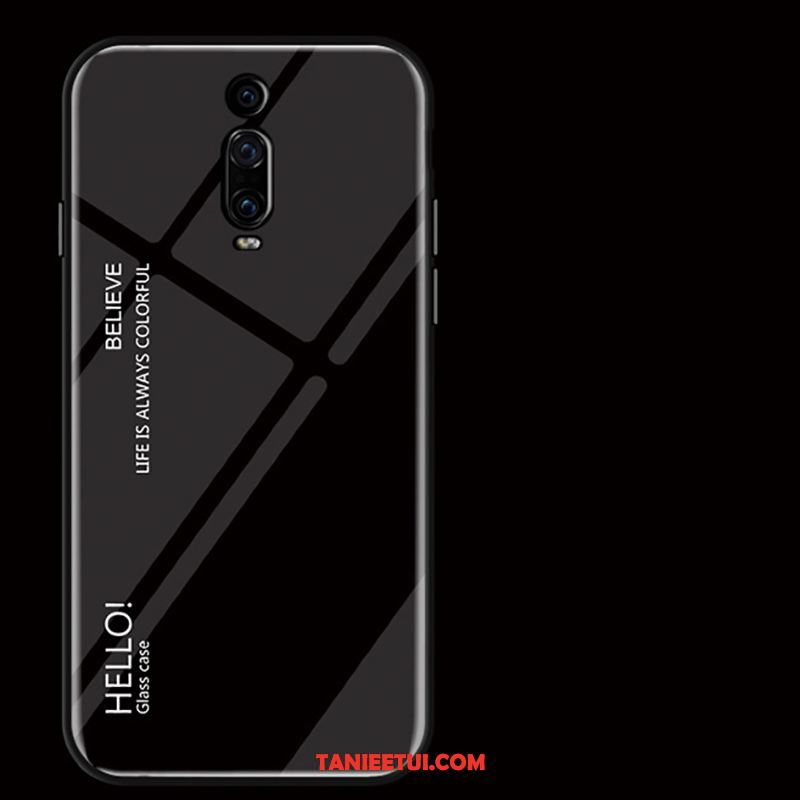 Etui Xiaomi Mi 9t Pro Anti-fall Ochraniacz Czarny, Futerał Xiaomi Mi 9t Pro Czerwony Szkło Gradient Beige