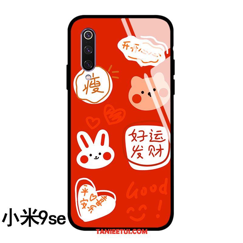 Etui Xiaomi Mi 9t Pro Bogactwo Szkło Zakochani, Futerał Xiaomi Mi 9t Pro Szkło Hartowane Czerwony Netto Ochraniacz Beige