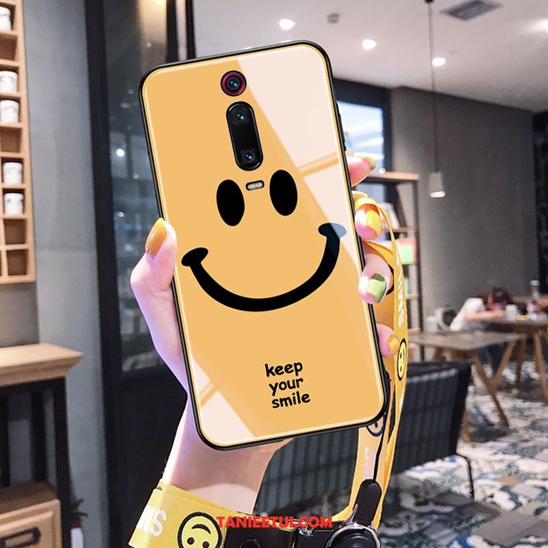 Etui Xiaomi Mi 9t Pro Kreatywne Smile Czerwony, Pokrowce Xiaomi Mi 9t Pro Telefon Komórkowy Czerwony Netto Cienkie Beige