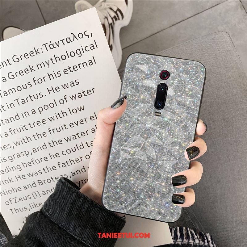 Etui Xiaomi Mi 9t Pro Telefon Komórkowy Nowy Kształt Diamentu, Obudowa Xiaomi Mi 9t Pro Kolor Wzór Czerwony Beige