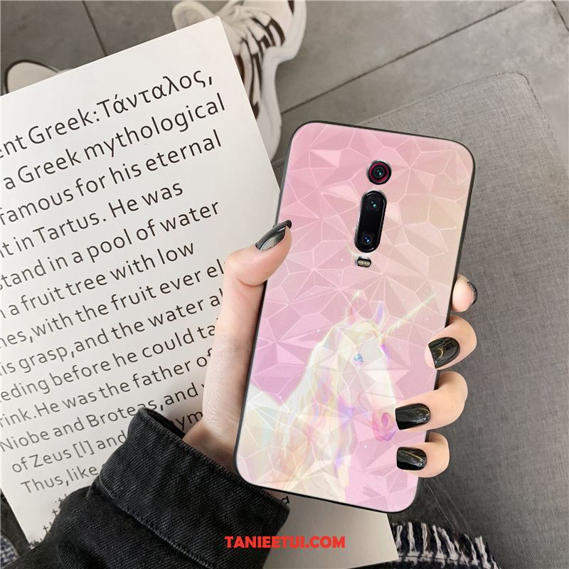 Etui Xiaomi Mi 9t Pro Telefon Komórkowy Nowy Kształt Diamentu, Obudowa Xiaomi Mi 9t Pro Kolor Wzór Czerwony Beige