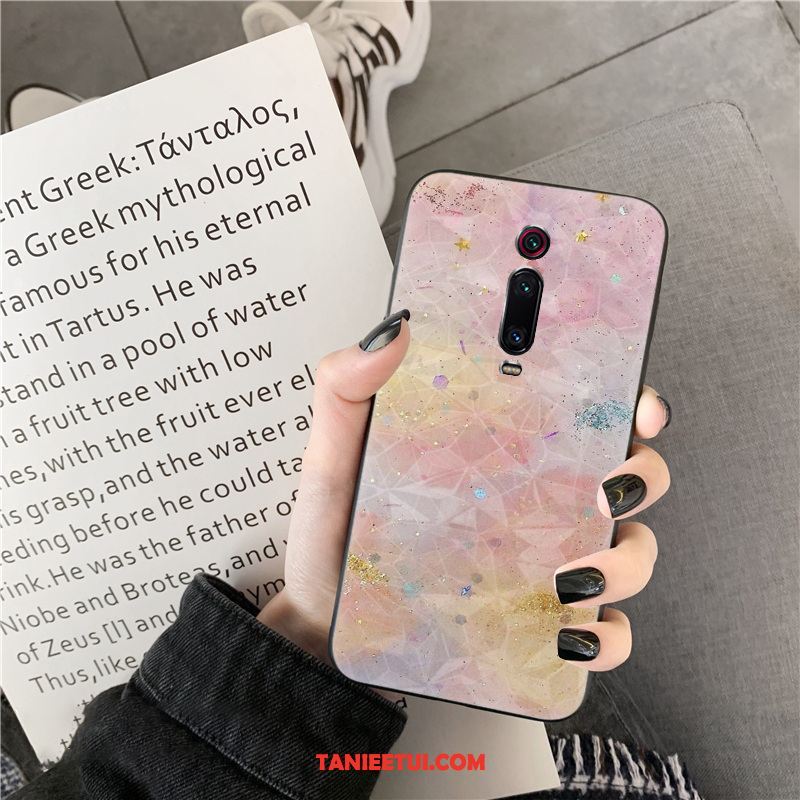 Etui Xiaomi Mi 9t Pro Telefon Komórkowy Nowy Kształt Diamentu, Obudowa Xiaomi Mi 9t Pro Kolor Wzór Czerwony Beige