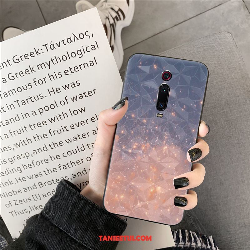 Etui Xiaomi Mi 9t Pro Telefon Komórkowy Nowy Kształt Diamentu, Obudowa Xiaomi Mi 9t Pro Kolor Wzór Czerwony Beige