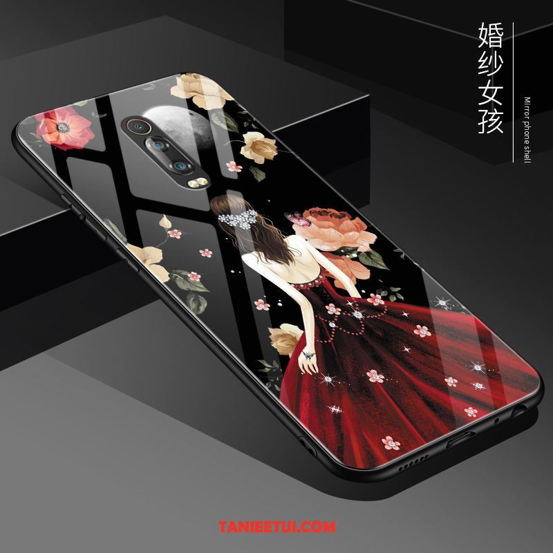 Etui Xiaomi Mi 9t Pro Telefon Komórkowy Silikonowe Lustro, Futerał Xiaomi Mi 9t Pro Czerwony All Inclusive Anti-fall Beige