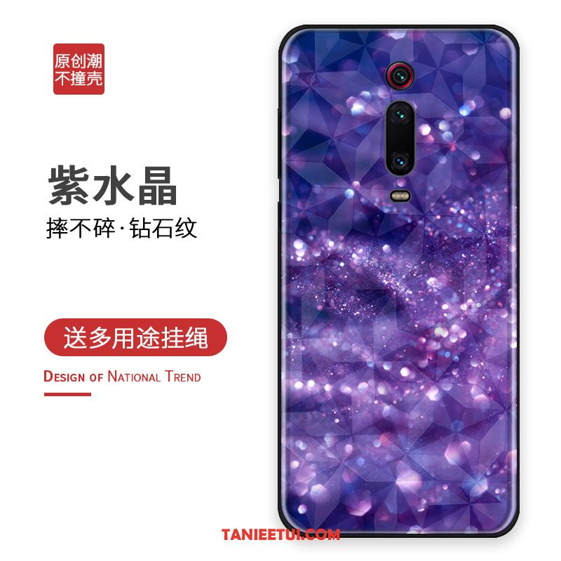 Etui Xiaomi Mi 9t Telefon Komórkowy Osobowość Czerwony, Futerał Xiaomi Mi 9t Wzór Dostosowane Purpurowy Beige