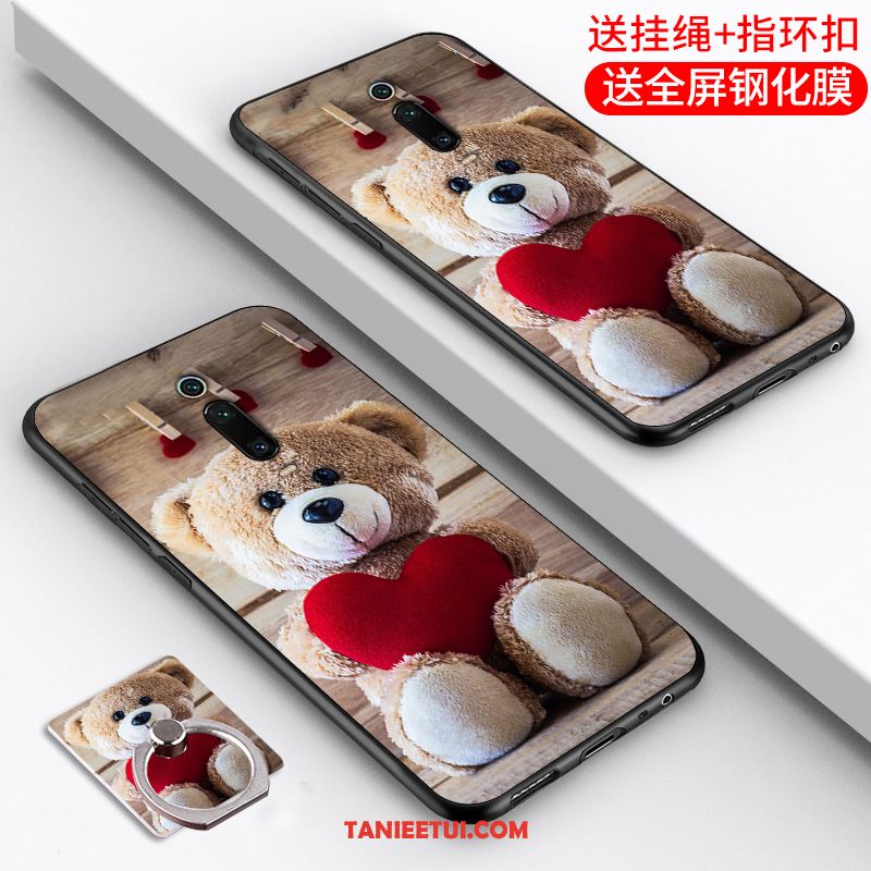 Etui Xiaomi Mi 9t Tendencja Cienkie Silikonowe, Pokrowce Xiaomi Mi 9t Czerwony Ochraniacz Nubuku Beige