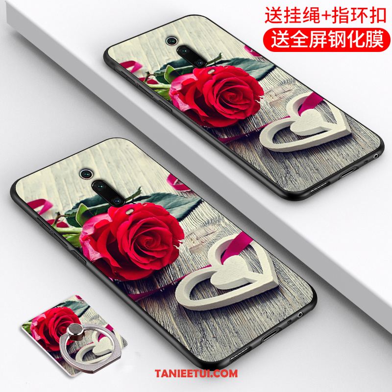 Etui Xiaomi Mi 9t Tendencja Cienkie Silikonowe, Pokrowce Xiaomi Mi 9t Czerwony Ochraniacz Nubuku Beige