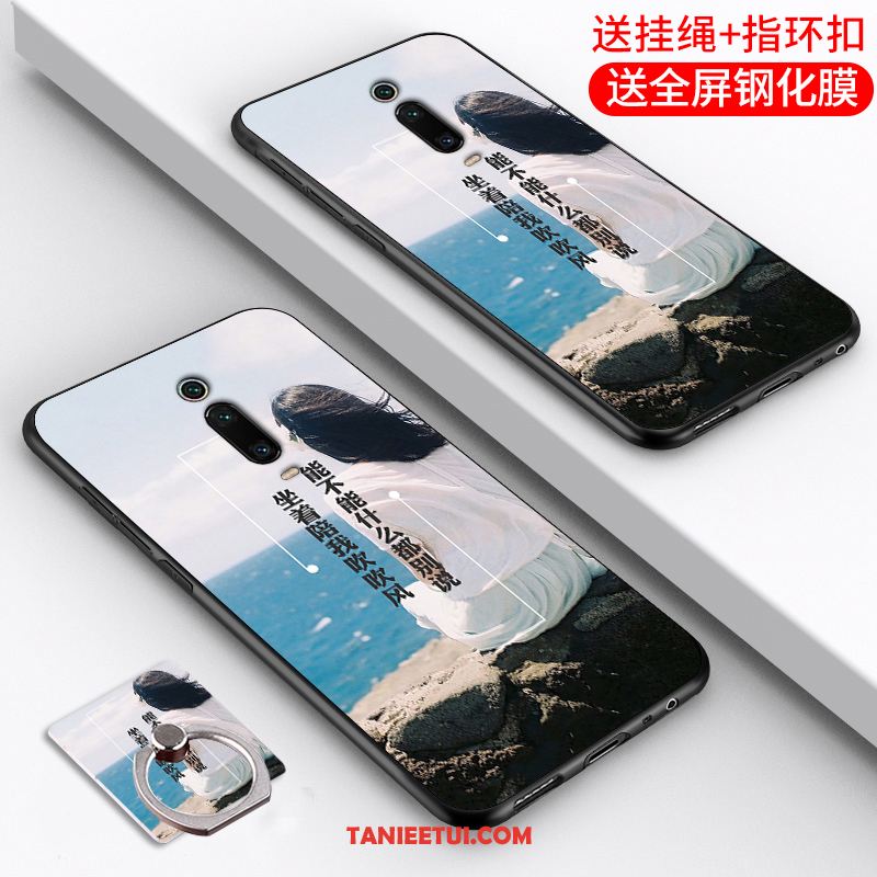 Etui Xiaomi Mi 9t Tendencja Cienkie Silikonowe, Pokrowce Xiaomi Mi 9t Czerwony Ochraniacz Nubuku Beige