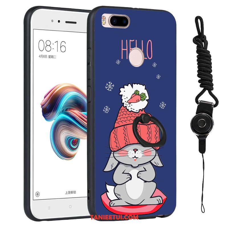 Etui Xiaomi Mi A1 Mały Miękki Wiszące Ozdoby, Futerał Xiaomi Mi A1 All Inclusive Niebieski Cienkie Beige