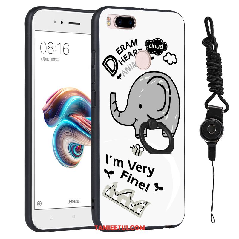 Etui Xiaomi Mi A1 Mały Miękki Wiszące Ozdoby, Futerał Xiaomi Mi A1 All Inclusive Niebieski Cienkie Beige