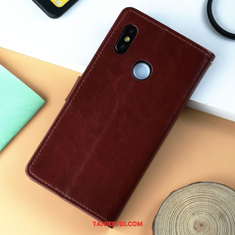 Etui Xiaomi Mi A2 All Inclusive Czerwony Portfel, Pokrowce Xiaomi Mi A2 Silikonowe Ochraniacz Osobowość Beige