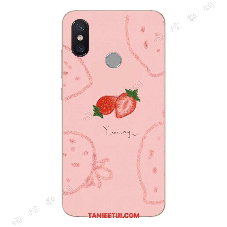 Etui Xiaomi Mi A2 All Inclusive Truskawka Kreatywne, Obudowa Xiaomi Mi A2 Anti-fall Osobowość Ochraniacz Beige