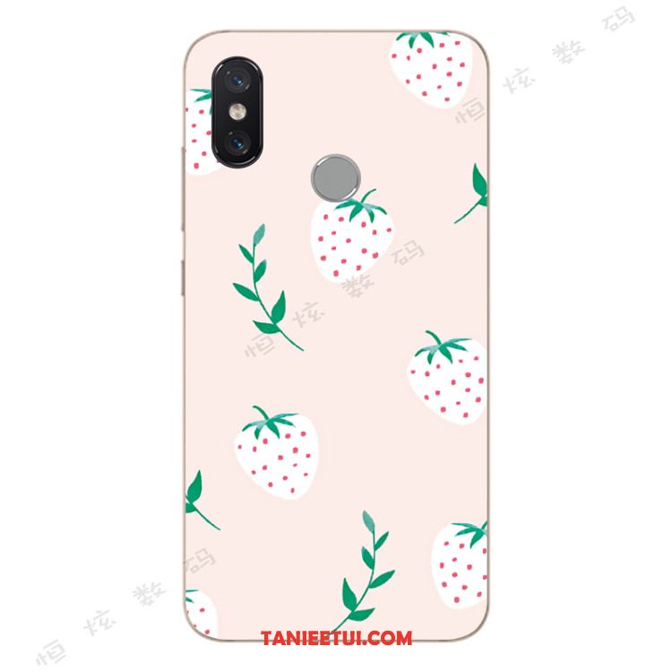 Etui Xiaomi Mi A2 All Inclusive Truskawka Kreatywne, Obudowa Xiaomi Mi A2 Anti-fall Osobowość Ochraniacz Beige