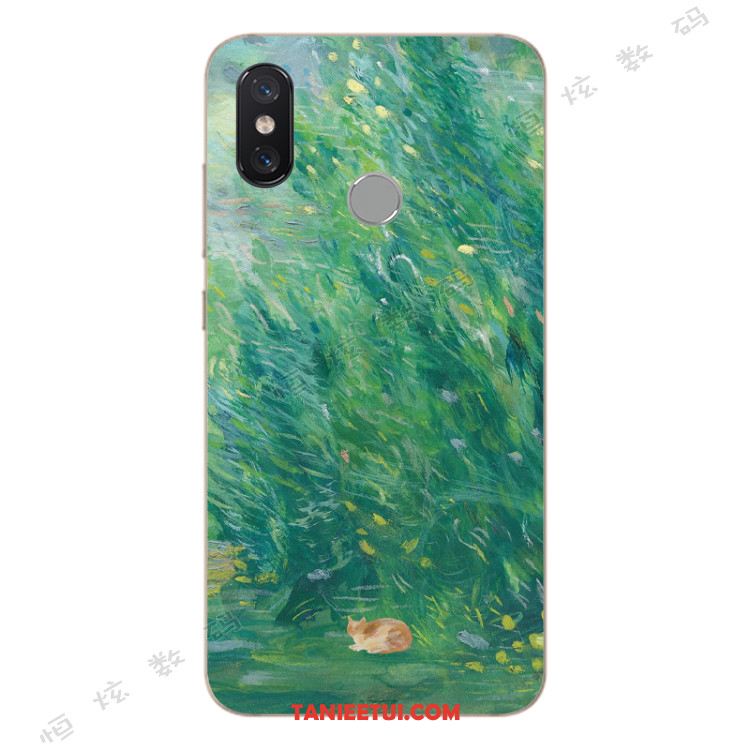 Etui Xiaomi Mi A2 Anti-fall Telefon Komórkowy Ochraniacz, Obudowa Xiaomi Mi A2 Mały Modna Marka Kotek Beige