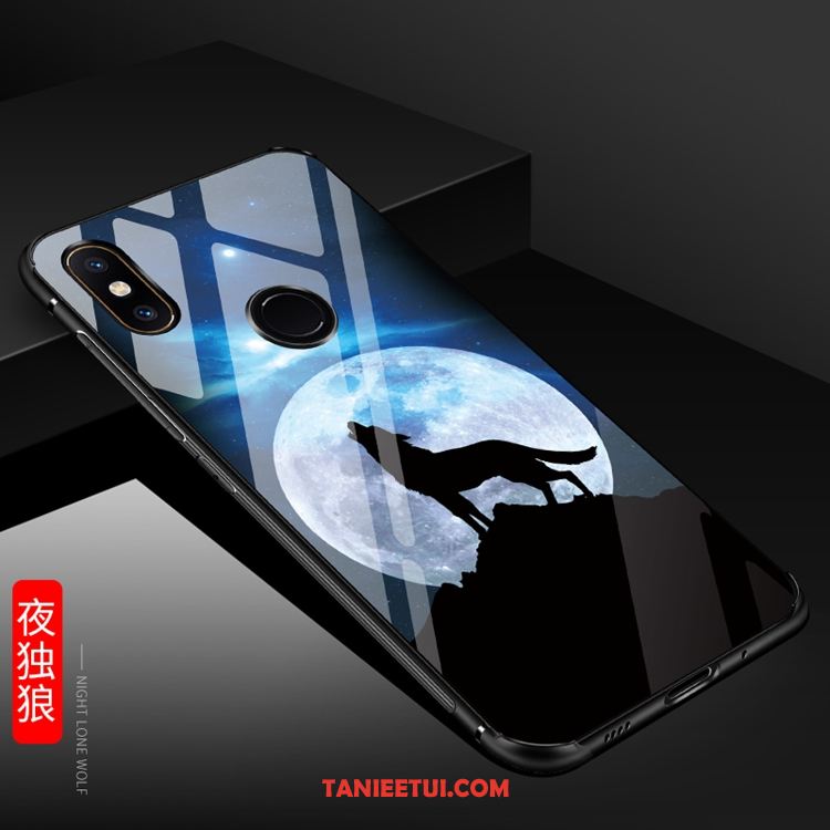 Etui Xiaomi Mi A2 Ciemno Niebieski Ring Kreskówka, Obudowa Xiaomi Mi A2 Telefon Komórkowy Tendencja Klamra Beige