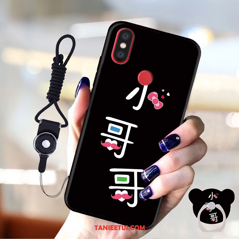 Etui Xiaomi Mi A2 Kreatywne Czarny Nubuku, Obudowa Xiaomi Mi A2 Telefon Komórkowy Mały Anti-fall Beige