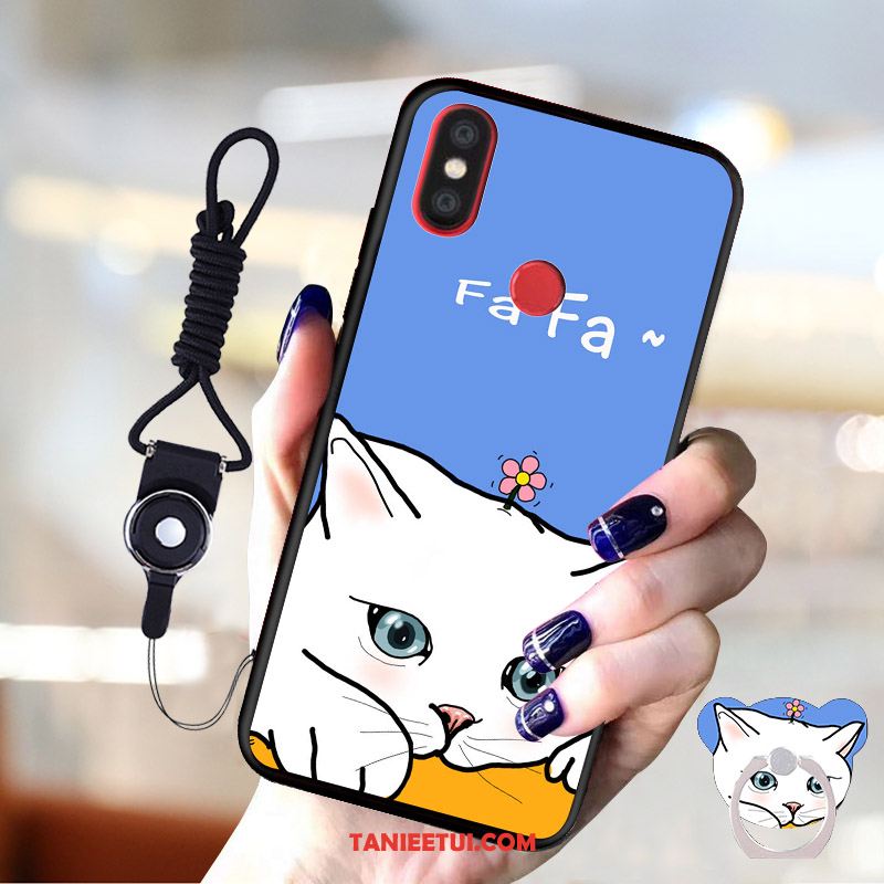 Etui Xiaomi Mi A2 Kreatywne Czarny Nubuku, Obudowa Xiaomi Mi A2 Telefon Komórkowy Mały Anti-fall Beige