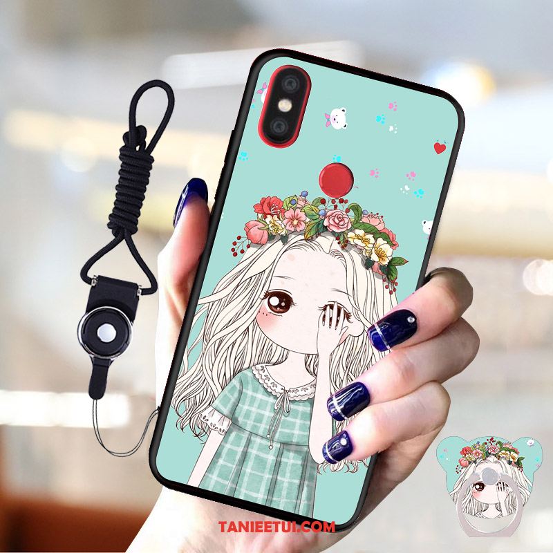 Etui Xiaomi Mi A2 Kreatywne Czarny Nubuku, Obudowa Xiaomi Mi A2 Telefon Komórkowy Mały Anti-fall Beige