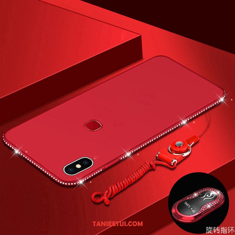 Etui Xiaomi Mi A2 Purpurowy Telefon Komórkowy Mały, Futerał Xiaomi Mi A2 Miękki Ochraniacz Z Kryształkami Beige