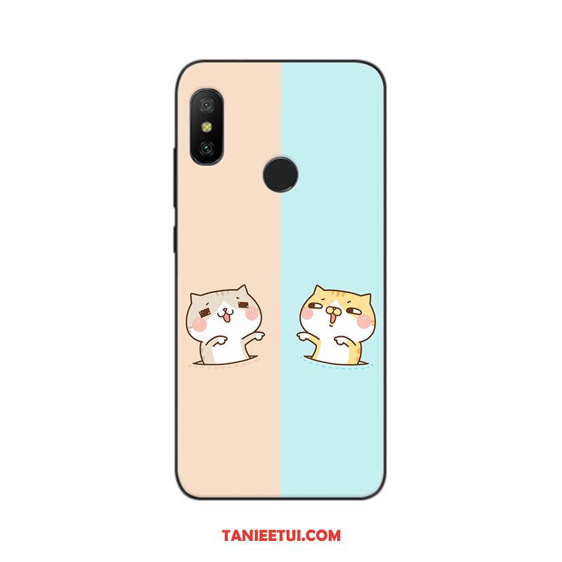 Etui Xiaomi Mi A2 Różowe Mały Czarny, Pokrowce Xiaomi Mi A2 Silikonowe Telefon Komórkowy Nubuku Beige