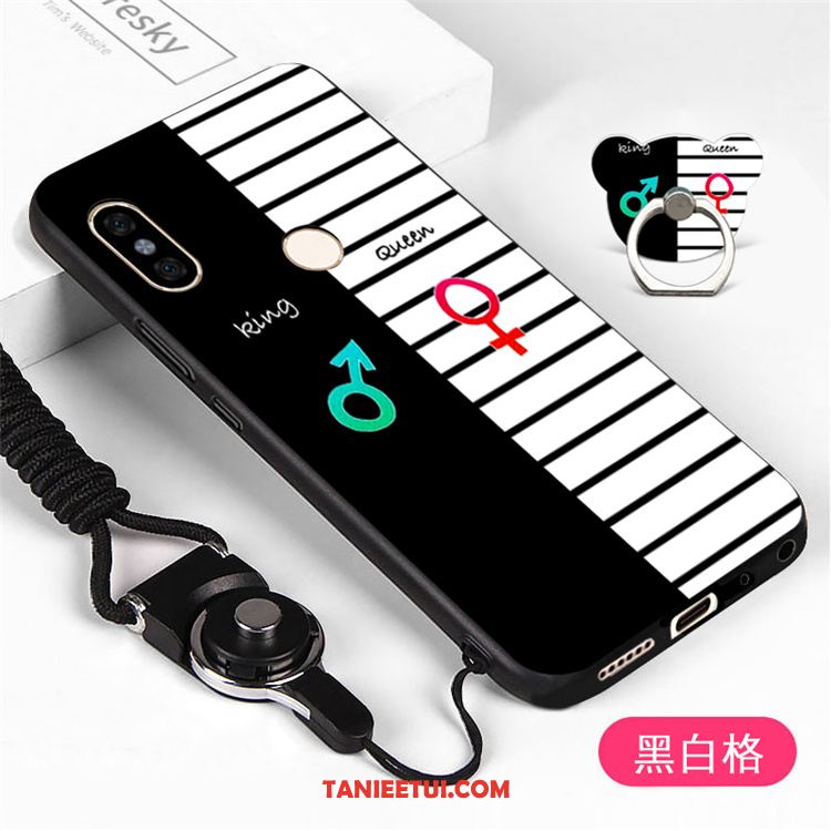 Etui Xiaomi Mi A2 Telefon Komórkowy Biały Osobowość, Futerał Xiaomi Mi A2 Tendencja Silikonowe Wiszące Ozdoby Beige