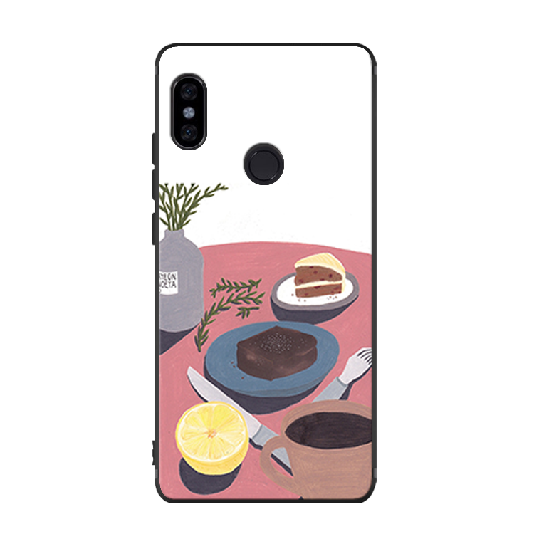 Etui Xiaomi Mi A2 Telefon Komórkowy Czerwony Mały, Obudowa Xiaomi Mi A2 Silikonowe Czarny Ochraniacz Beige