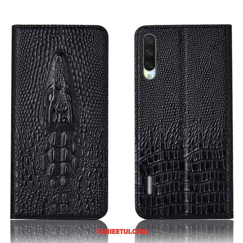 Etui Xiaomi Mi A3 Mały Anti-fall Ochraniacz, Pokrowce Xiaomi Mi A3 Prawdziwa Skóra Żółty Telefon Komórkowy Beige