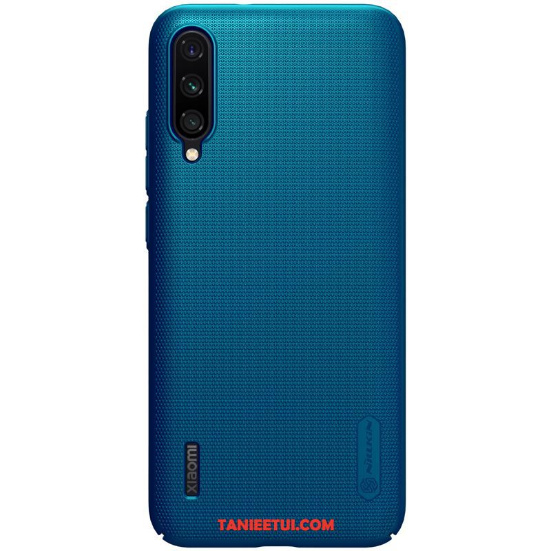 Etui Xiaomi Mi A3 Mały Nubuku Trudno, Pokrowce Xiaomi Mi A3 Telefon Komórkowy Niebieski Proste Beige