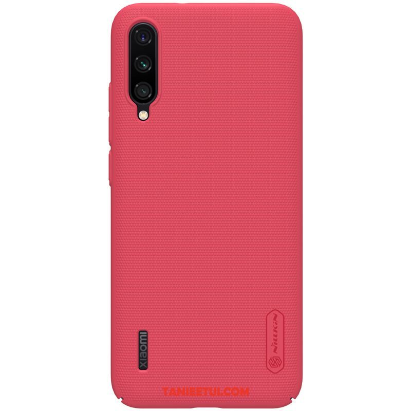 Etui Xiaomi Mi A3 Mały Nubuku Trudno, Pokrowce Xiaomi Mi A3 Telefon Komórkowy Niebieski Proste Beige