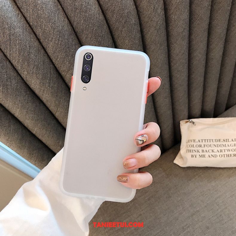 Etui Xiaomi Mi A3 Mały Ochraniacz Czerwony, Obudowa Xiaomi Mi A3 Nubuku Młodzież Anti-fall Beige