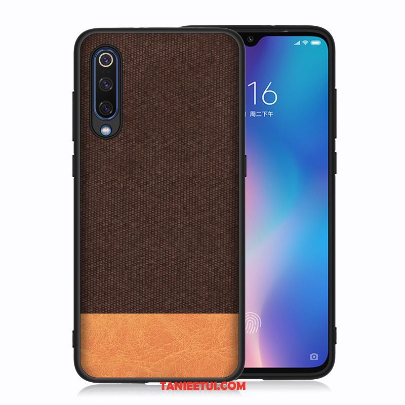 Etui Xiaomi Mi A3 Niebieski Telefon Komórkowy Płótno, Obudowa Xiaomi Mi A3 Silikonowe Anti-fall Mały Beige