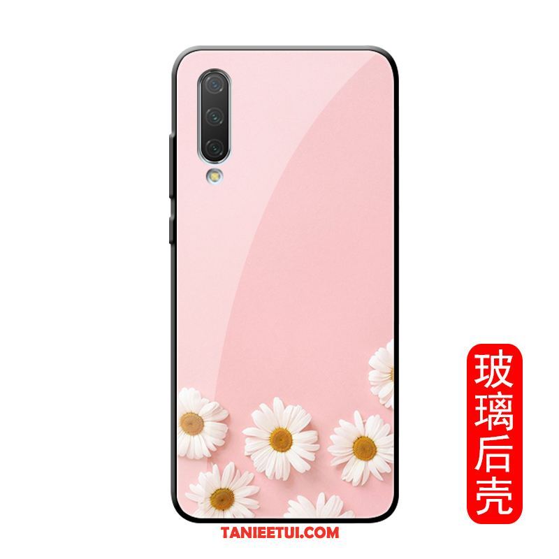 Etui Xiaomi Mi A3 Osobowość Czarny Kwiaty, Obudowa Xiaomi Mi A3 Mały Modna Marka Ręcznie Malowane Beige