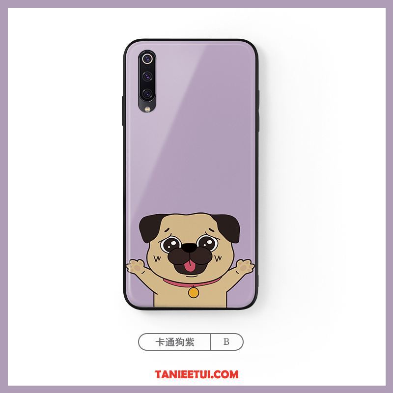 Etui Xiaomi Mi A3 Piękny Czerwony Netto Mały, Obudowa Xiaomi Mi A3 Tendencja Szkło Psy Beige