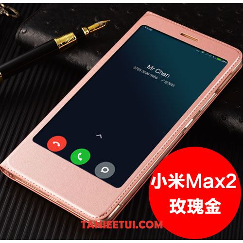 Etui Xiaomi Mi Max 2 Klapa Ochraniacz Mały, Obudowa Xiaomi Mi Max 2 Telefon Komórkowy Anti-fall Złoto Beige