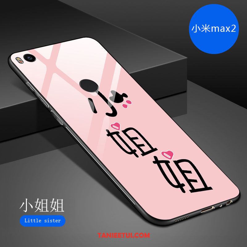 Etui Xiaomi Mi Max 2 Kreatywne Tendencja Lustro, Futerał Xiaomi Mi Max 2 Nowy Ciemno Niebieski Moda Beige