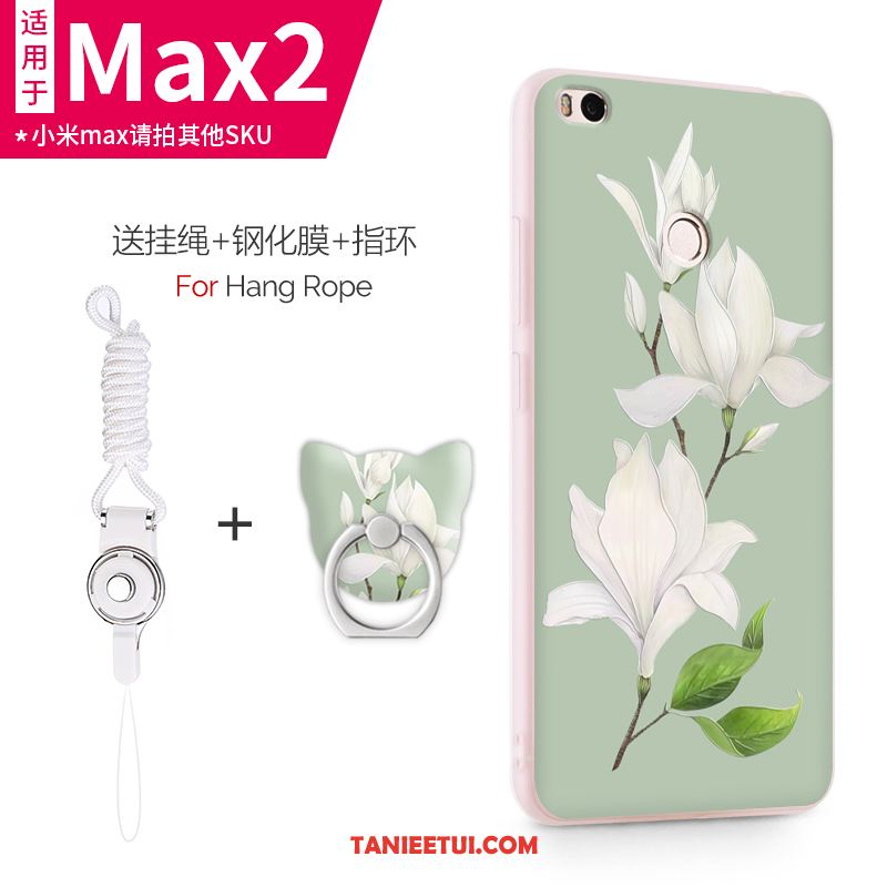 Etui Xiaomi Mi Max 2 Osobowość Nubuku Silikonowe, Futerał Xiaomi Mi Max 2 Różowe Mały Ochraniacz Beige