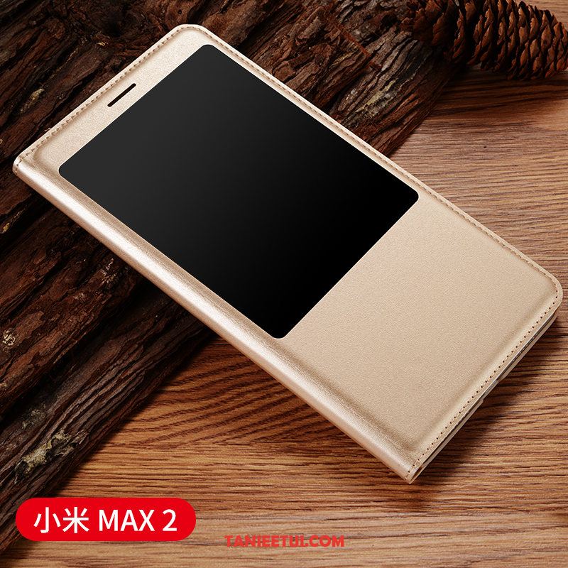 Etui Xiaomi Mi Max 2 Skórzany Futerał Anti-fall Ochraniacz, Futerał Xiaomi Mi Max 2 Telefon Komórkowy All Inclusive Mały Beige