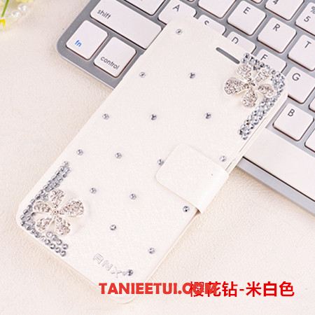 Etui Xiaomi Mi Max 2 Telefon Komórkowy Różowe Kreatywne, Obudowa Xiaomi Mi Max 2 Skórzany Futerał Ochraniacz Rhinestone Beige