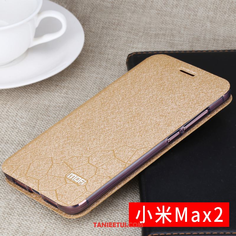 Etui Xiaomi Mi Max 2 Złoto All Inclusive Klapa, Futerał Xiaomi Mi Max 2 Telefon Komórkowy Ochraniacz Tylna Pokrywa Beige