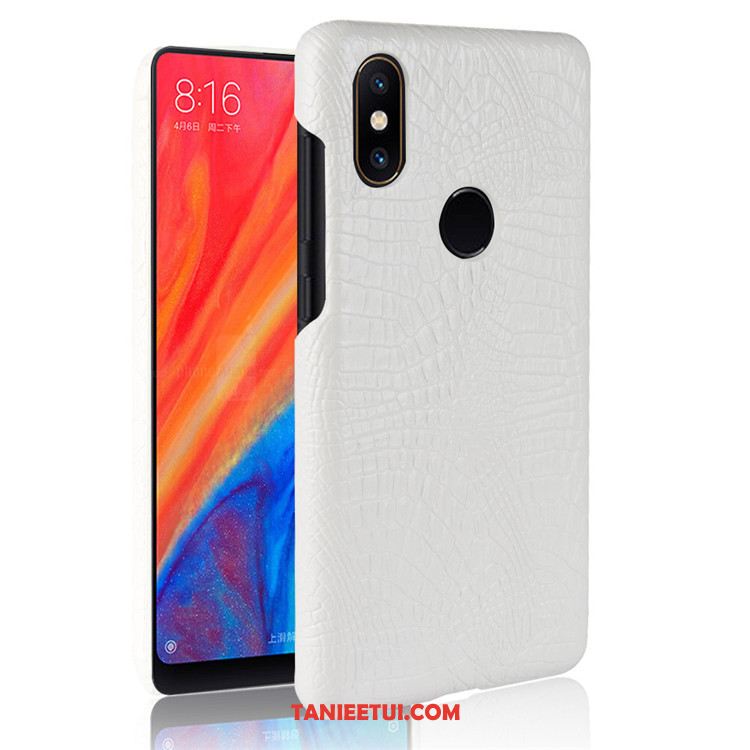 Etui Xiaomi Mi Max 3 Ciemno Mały Tendencja, Obudowa Xiaomi Mi Max 3 Skórzany Futerał Skóra Wzór Krokodyla Beige